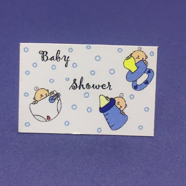 Etiqueta Baby Shower mod 3 med 4,5cm x 3cm